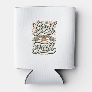 Porta-lata Deus Está Dentro Dela Ela Não Vai Cair Camiseta Vi