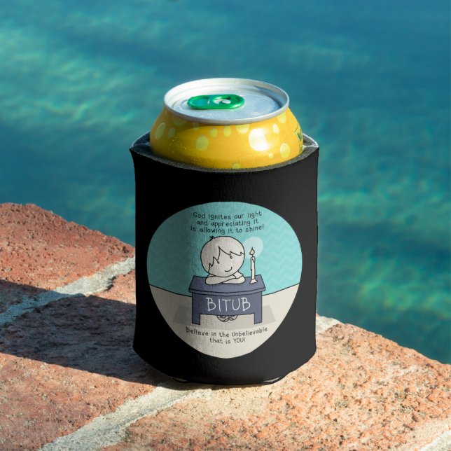 Porta-lata Deus incendeia a nossa lata de luz (Piscina in situ)