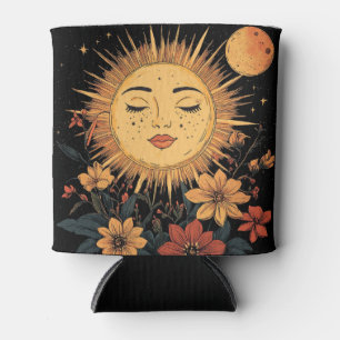 Porta-lata Deusa Solar Celestial com Florais em Flor