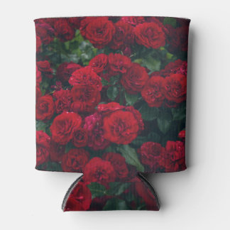 Porta-lata Dewdrops de Rosas vermelhas Escuros