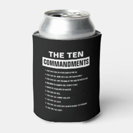 Porta-lata Dez Mandamentos de Bíblias Religiosa Cristã Verso