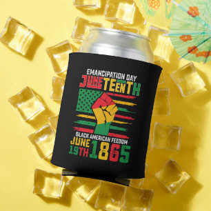 Porta-lata Dia da Emancipação Juneteenth Liberdade Negra Amer