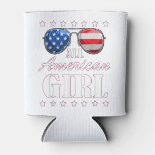 Porta-lata Dia da Independência Americana 4 de julho Patrimôn