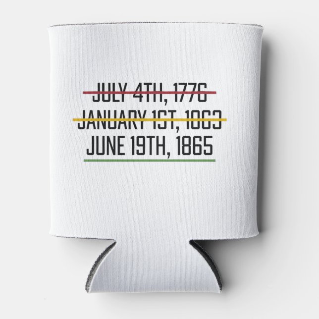 Porta-lata Dia da Independência História Negra (Frente)