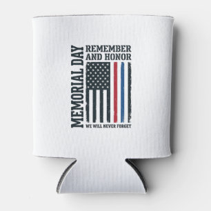 Porta-lata Dia da Memória Lembrar e Homenagear Tributo Vetor 