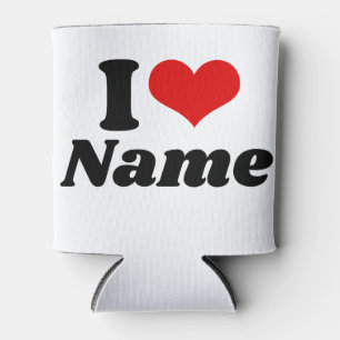 Porta-lata Dia de os namorados personalizável que amo persona