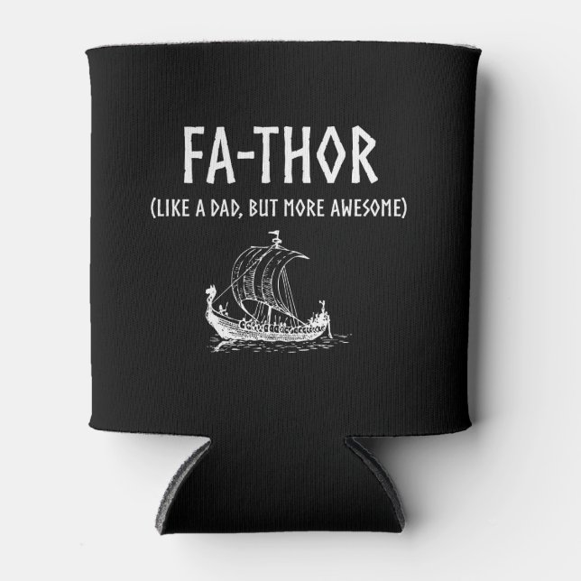 Porta-lata Dia de os pais Fa-Thor Engraçado (Frente)