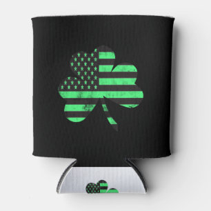 Porta-lata Dia de São Patrício Bandeira Irlandesa American
