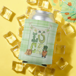 Porta-lata Dia de São Patrício de sorte irlandês Shamrock Gre