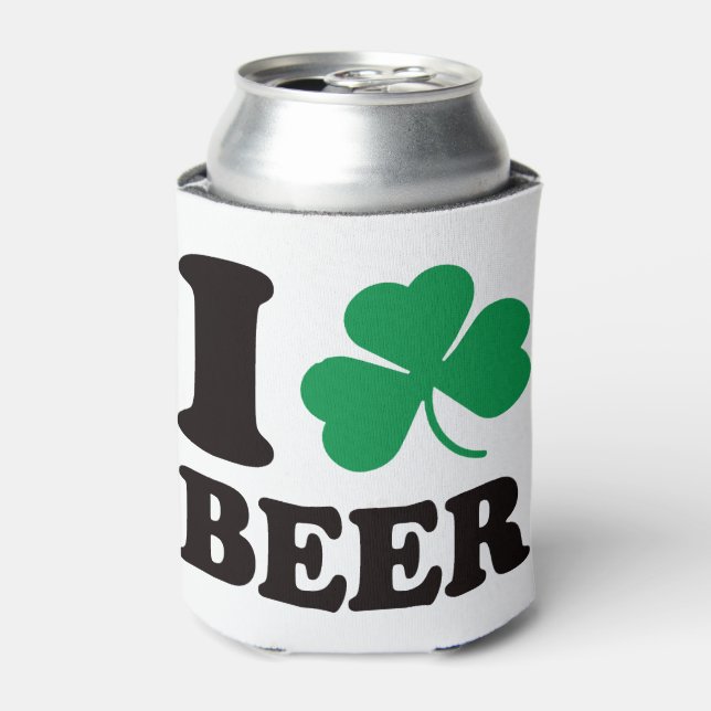 Porta-lata Dia de São Patrício I Shamrock Beer (Can Front)