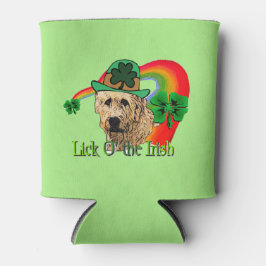 Porta-lata Dia de São Patrício irlandês de Wolfhound