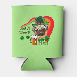 Porta-lata Dia de São Patrício Pug