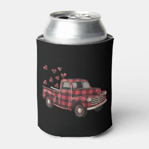 Porta-lata Dia dos Namorados Caminhão Engraçado Plaid Búfalo
