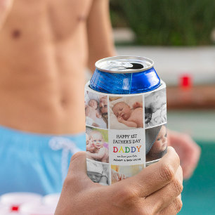 Porta-lata Dia dos Pais pela Primeira Vez Papai Bonito   Cola