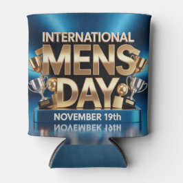 Porta-lata Dia Internacional do Homem Camisa Manga