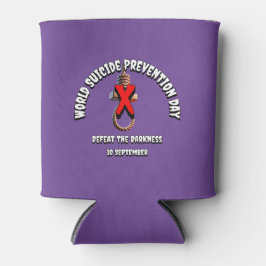 Porta-lata Dia Mundial de Prevenção do Suicídio. Derrotar a E