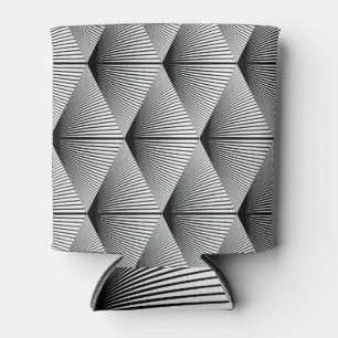 Porta-lata Diamond Geométrico: Design monocromático