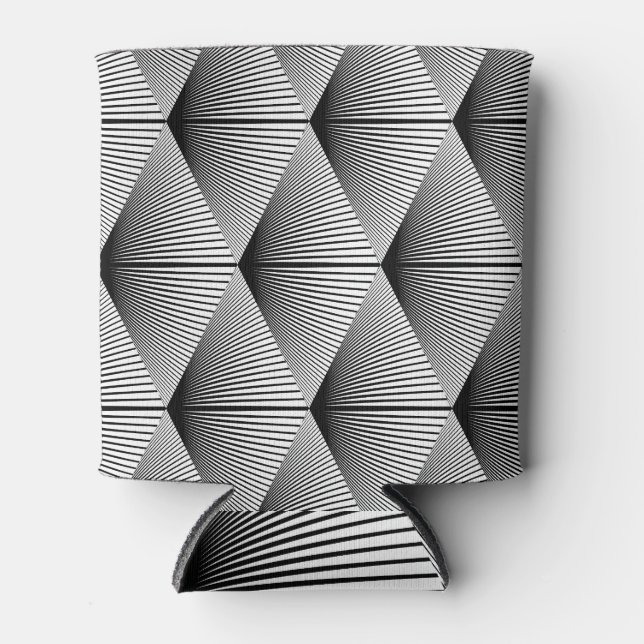 Porta-lata Diamond Geométrico: Design monocromático (Frente)