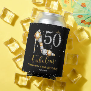 Porta-lata Diamond Glitter 50 e Fabuloso 50º aniversário