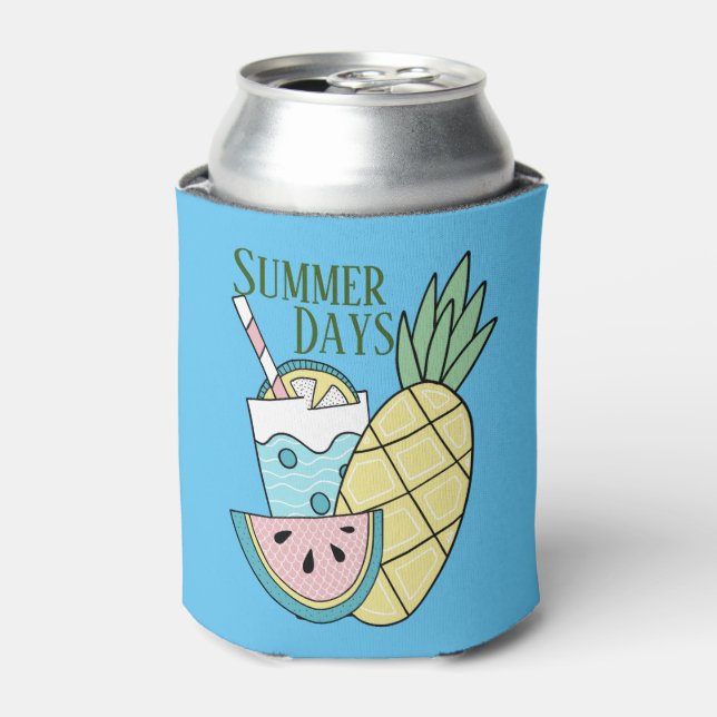 Porta-lata Dias De Verão, Fruta Fresca E Limonada (Can Front)