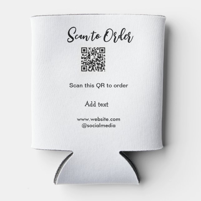 Porta-lata Digitalizar para fazer a varredura do código QR ad (Frente)