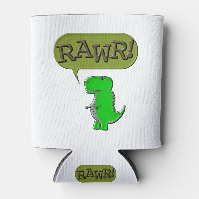 Porta-lata Dinossauro De Brinquedos Bonitos E Zangados (Frente)