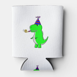 Porta-lata Dinossauro Feliz de Aniversário