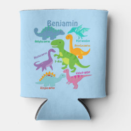 Porta-lata Dinossauro Para Crianças Bonitas E Nomes Azuis
