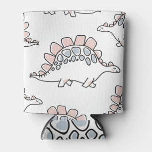 Porta-lata Dinossauros De Dodle: A Mão Desenhou Divertimento.