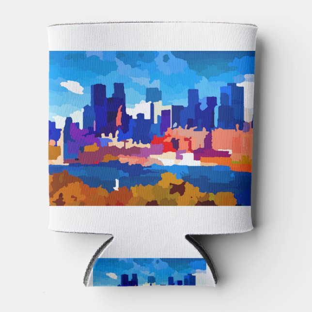 Porta-lata Distrito de Montreal Skyline Business (Frente)