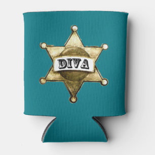 Porta-lata Diva de uma Cowgirl