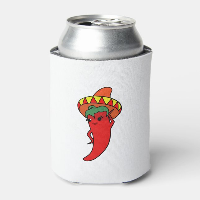 Porta-lata Divã Quente Kawaii Pepper (Can Front)