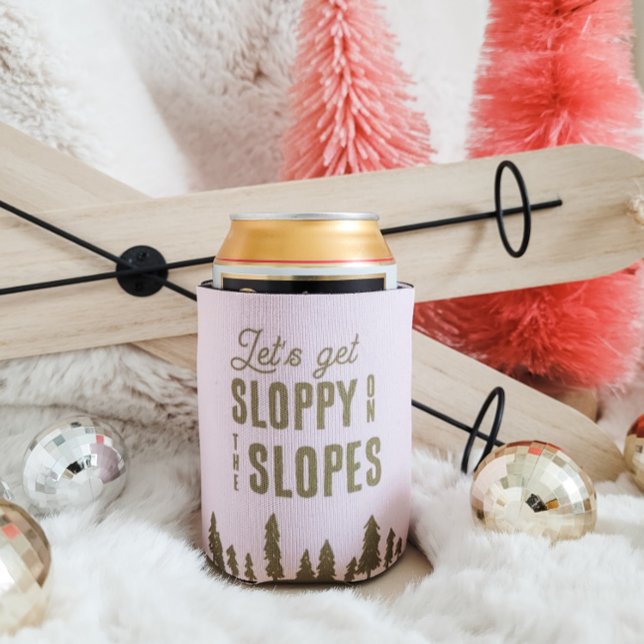 Porta-lata Diversão da Festa de solteira do Snowboard de Wint (Criador carregado)