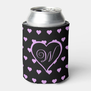 Porta-lata Diversão e Corações Rosa Flertando Personalizados 