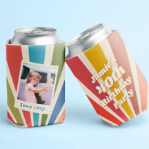 Diversão Retro Personalizado 40º Aniversário Foto 