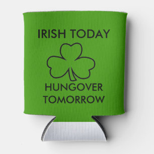 PORTA-LATA DO IRLANDÊS DE ST PATRICK HUNGOVER DO AMANHÃ HOJ