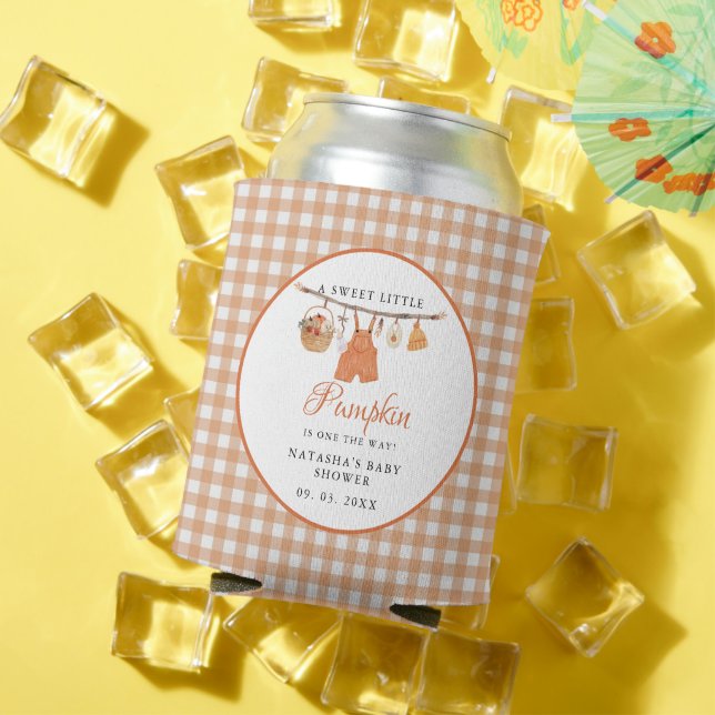 Porta-lata Doce Pequeno chá de fraldas de Abóbora (Verão in situ)