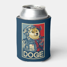Porta-lata Dogecoin Astronaut Dogue À Lua Cripto Engraçado