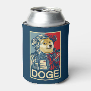 Porta-lata Dogecoin Astronaut Dogue À Lua Cripto Engraçado