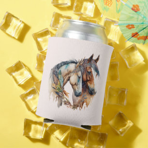 Porta-lata Dois Belos Cavalos Oeste Boho