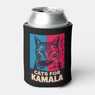 Porta-lata Dona de Gato sem Filhos está votando em Kamala Har