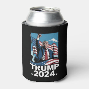Porta-lata Donald Trump 2024 Eleição EUA Bandeira Americana