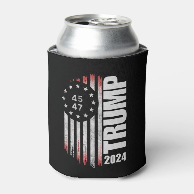 Porta-lata Donald Trump 2024 Votação 45 47 Americano (Can Front)