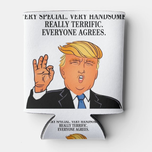 Porta-lata Donald Trump - dia de os pais aniversário incrível (Frente)