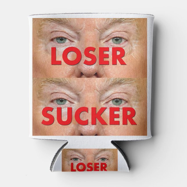 Porta-lata Donald Trump LOSER SUCKER (Frente)