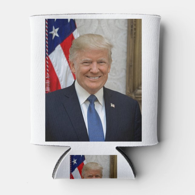 Porta-lata Donald Trump Retrato Presidencial Oficial (Frente)