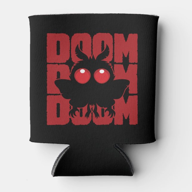 Porta-lata DOOM DOOM DOOM Kawaii Mothman Críptido (Frente)