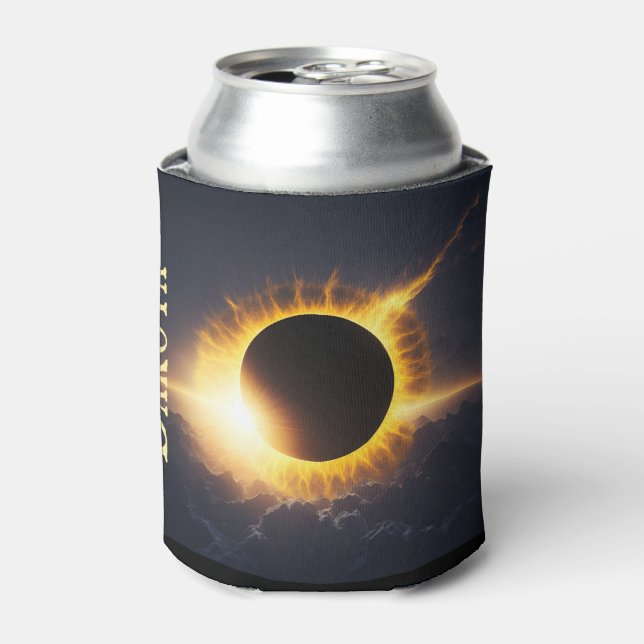 Porta-lata Dose de Adicionar Nome do Eclipse Solar (Can Front)