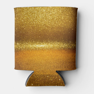 Porta-lata Douradas luzes brilhantes, textura de natais vinta