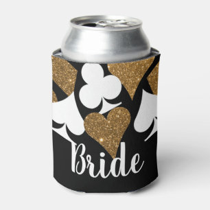 Porta-lata Dourado Glitter Vegas O Personalizado Da Noiva Pod